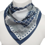 Herrentuch, Paisley, Karos, blau, grau, weiss, Halstuch, Nickituch, Herren